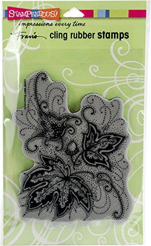 STAMPENDOUS Autumn Points Cling Rubber Stamp