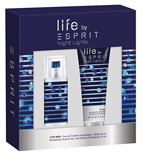 Esprit Night Lights Eau de Toilette and Shower Gel Gift Set For Him, 30 ml/75 ml