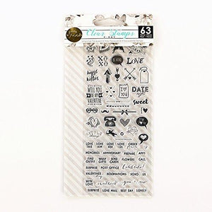 Prima Marketing 655350591625 My Prima Planner Clear Stamps - "V-Day"