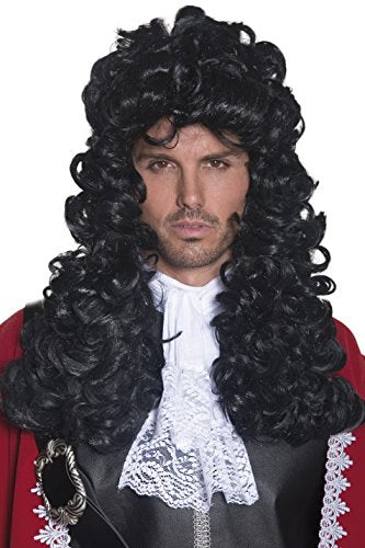 Smiffy's Pirate Captain Wig - Black