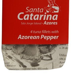 Santa Catarina Tuna Fillets In Olive Oil & Azorean Pepper, 120 g