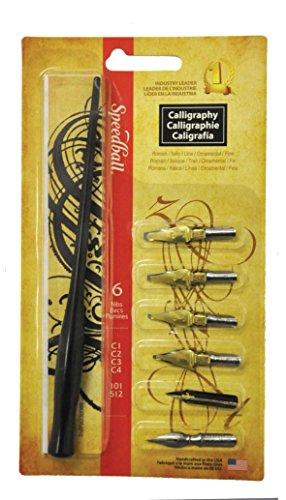 Speedball Art Products SB2961  6-Nib Calligraphy Lettering Set