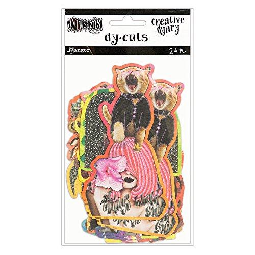 Ranger Set 6 Dylusions Creative Dyary Die Cuts 24/Pkg