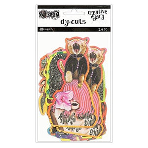 Ranger Set 6 Dylusions Creative Dyary Die Cuts 24/Pkg