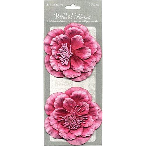 Ruby Rock-It Bella! Paper Florals 2/Pkg-Pink