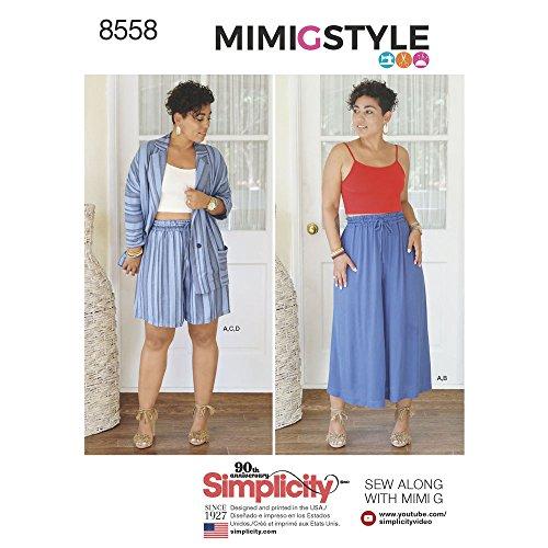 Simplicity Pattern 8558 H5 Misses' Separates by Mimi G Style, Size 6-14