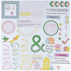 Pinkfresh Studio PFRC100916 Cuts Felicity Cardstock Die (42 Pack), Multicolor