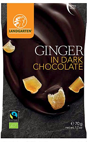 Landgarten Organic Ginger in Dark Chocolate 70 g
