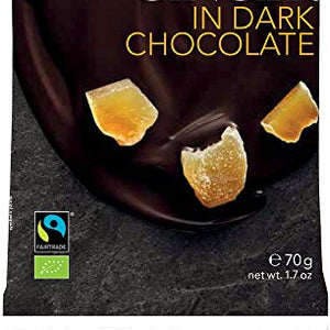 Landgarten Organic Ginger in Dark Chocolate 70 g