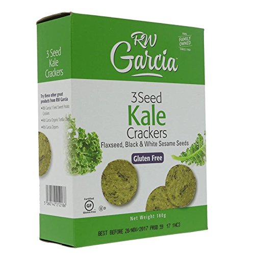 R W Garcia Kale Crackers 180g X 3 (Pack of 3)