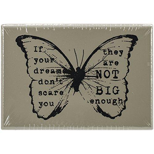 Prima Marketing Finnabair Wood Mounted Stamps 2.5"X1.75"-Butterfly #1