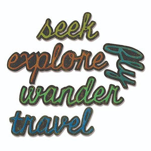 Sizzix Thinlits Die Set - 662686 Shadow Script #3 by Tim Holtz