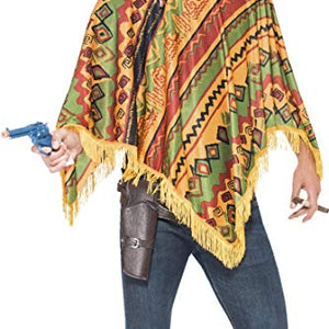 Smiffys Poncho & Moustache