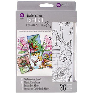 Prima Marketing 655350589943 SP Watercolor Card Kit