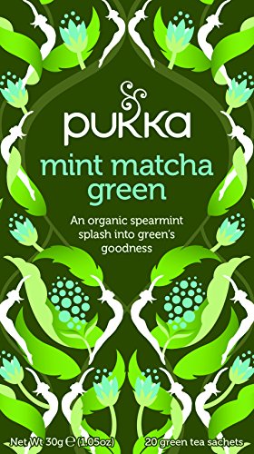 PUKKA HERBAL AYURVEDA Organic Mint Matcha Green 20bags (PACK OF 1)