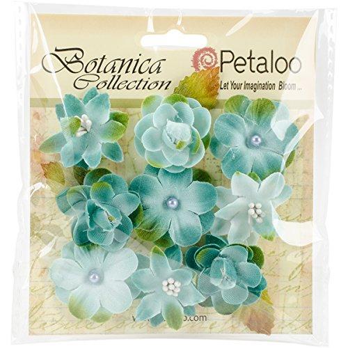 PETALOO RS5007-104 Botanica Baby Blooms 9/Pkg, 1.25", Teal