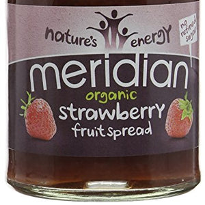 Meridian Organic Strawberry Fruit Spread 284 g (Pack of 6)