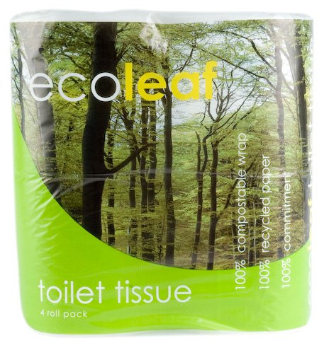 Ecoleaf From Suma Ecoleaf Toilet Tissue 4 Rolls (Pack of 10, Total 40 Rolls)