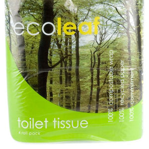 Ecoleaf From Suma Ecoleaf Toilet Tissue 4 Rolls (Pack of 10, Total 40 Rolls)