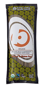 KING SOBA Organic Brown Rice Amaranth Noodles with Kale 250g (PACK OF 6)