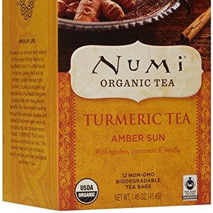 Numi Tea Organic(TURMERIC TEA) Amber Sun 12ct x 41.4g