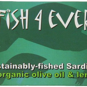 Fish4Ever Sardines In Organic Lemon and Olive Oil 120 g (Pack of 5)