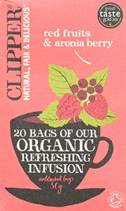 Clipper Organic Red Fruitsand Aronia Berry Infusion 20 Teabags,  0.05 kg