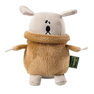 Dog Toy T-Neck Dog, Approx. 14 Cm Brown  Pack Of 3 | Hunter