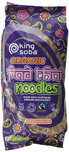 King Soba Organic and Fairtrade Pad Thai Noodles 250 g (Pack of 6)