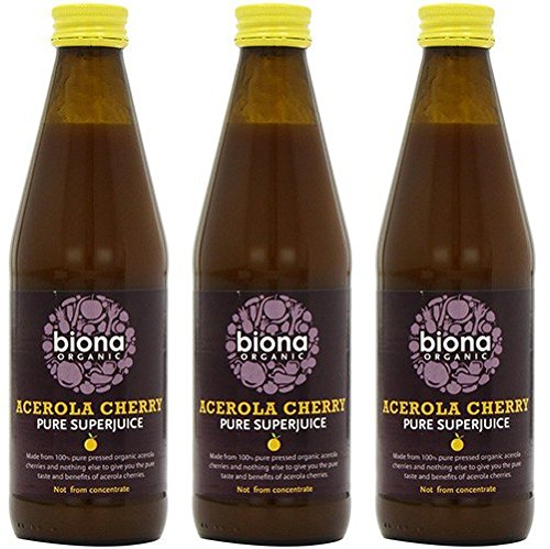 Organic Acerola Cherry Juice (330ml) x 3 Pack Saver Deal