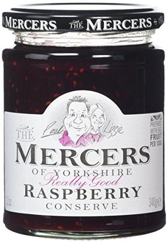 Mercers Raspberry Conserve 340 g (Pack of 6)