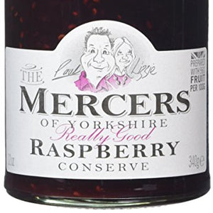 Mercers Raspberry Conserve 340 g (Pack of 6)