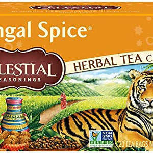 Celestial Seasonings Bengal Spice Caffeine Free Herbal Tea 20 Tea Bags (Pack of 3)