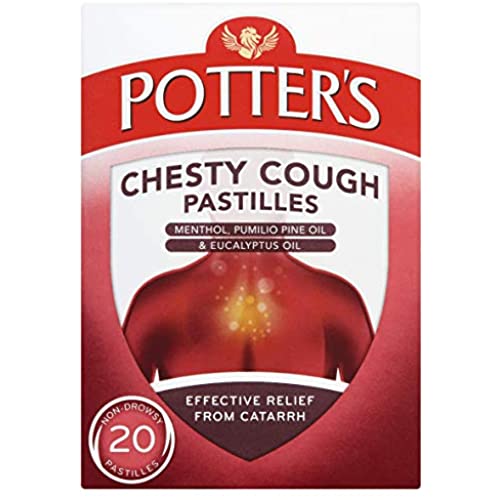 Potter's Chesty Cough, Non-Drowsy, Pastilles - Pack of 6, Total 120 Pastilles