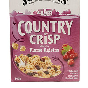Jordans Country Crisp Flame Raisin 500 g (Pack of 3)