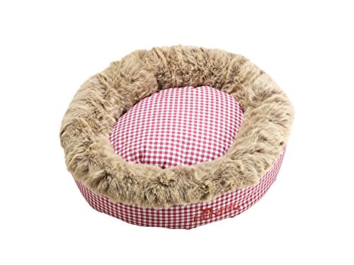 Cat- And Dog Bed Astana 50X50 Cm Red Checked, With Plush | Hunter