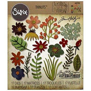 Sizzix Thinlits Die Set 17PK - Funky Floral #1