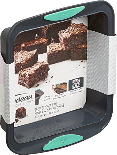 Square Silicone Pan Gray/Mint-Square 8"