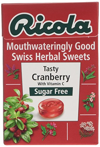 Ricola Cranberry Sugar Free Swiss Herb Drops 45 g
