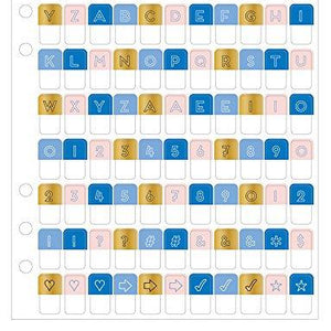 Prima Marketing 655350592110 My Prima Planner Emblshmnt- Alpha Tabs 1