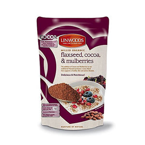 Linwoods Milled Organic Flaxseed, Cocoa & Mulberries 200g