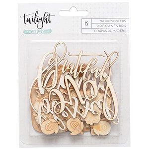 One Canoe Two Twilight Embellishments 15 Piece Die Cut Wood