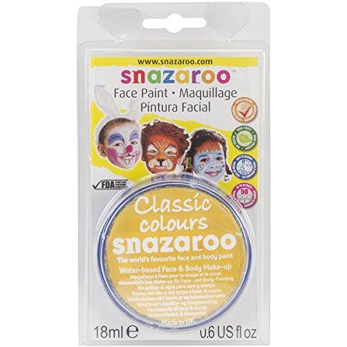 Reeves Snazaroo Face Paint, 18ml, Bright Yellow