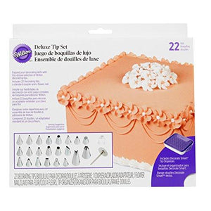 Wilton Deluxe Decorating Tip Set, 22-Piece, Cake Decorating Supplies