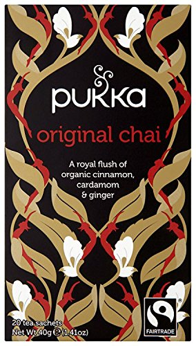 Pukka Herbs Organic Black Spice Chai Tea - Pack of 20 Sachets