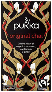 Pukka Herbs Organic Black Spice Chai Tea - Pack of 20 Sachets