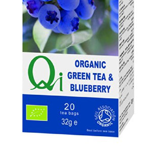 Qi Organic Green Tea & Blueberry 20 Bag x 1