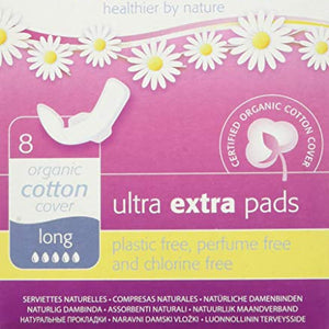 NATRACARE Ultra Extra Pads Long 8s (Pack of 2)