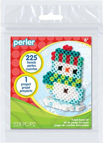 Perler 3D Snowman Fused Bead Kit