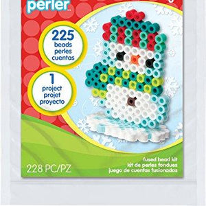 Perler 3D Snowman Fused Bead Kit